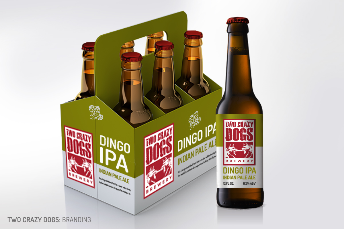 Two Crazy Dogs Brewery: Branding