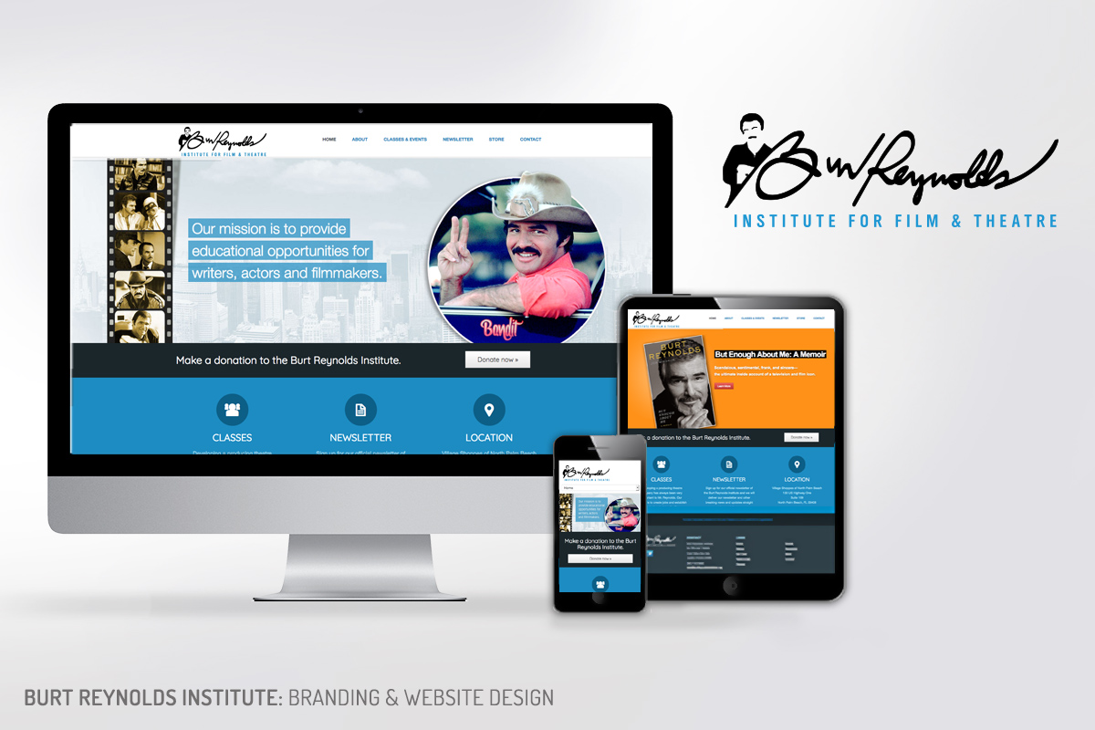 Burt Reynolds Institute: Branding & Website Design