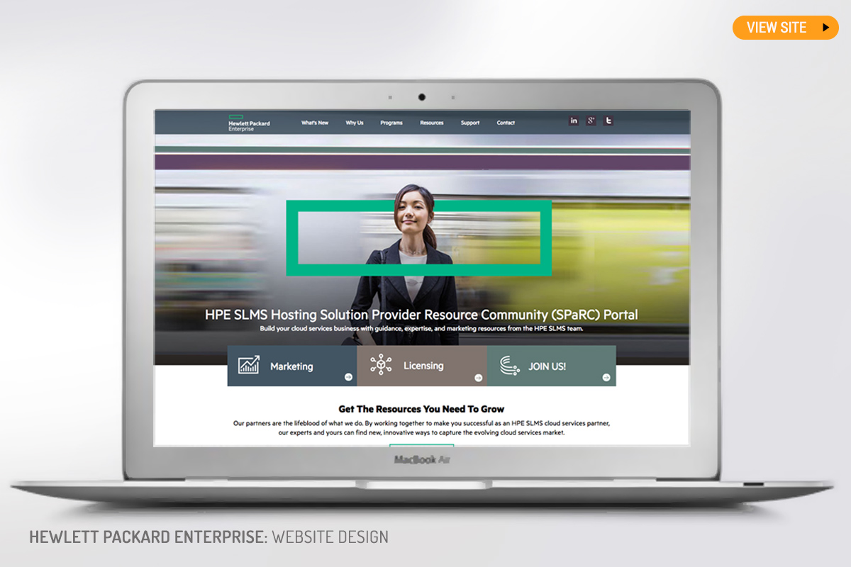 Hewlett Packard Enterprise: Website Design