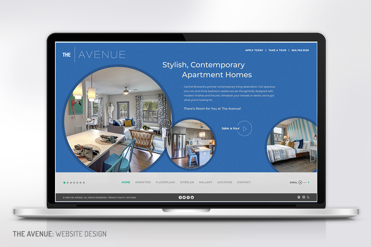 The Avenue Apartments: Website Design